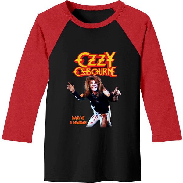 Ozzy Osbourne Diary Of A Madman Baseball Tees-image