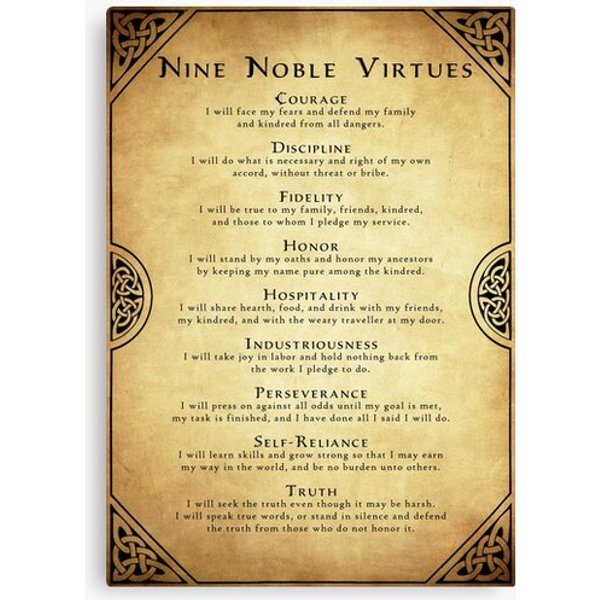 Nine Noble Virtues Canvas-image