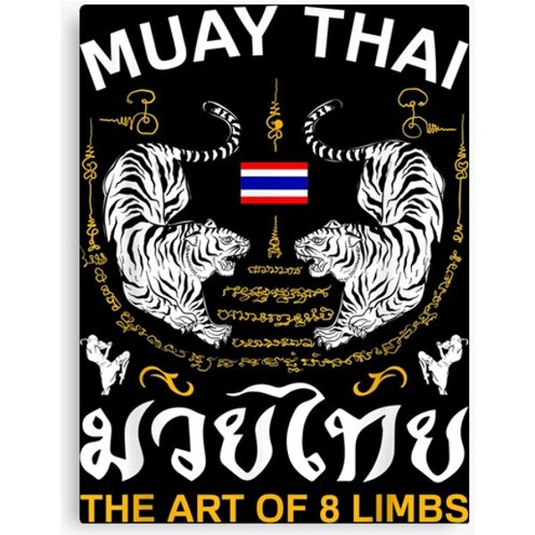 The Art Of 8 Limbs Sak Yant Tiger Muay Thai Gifts Canvas
