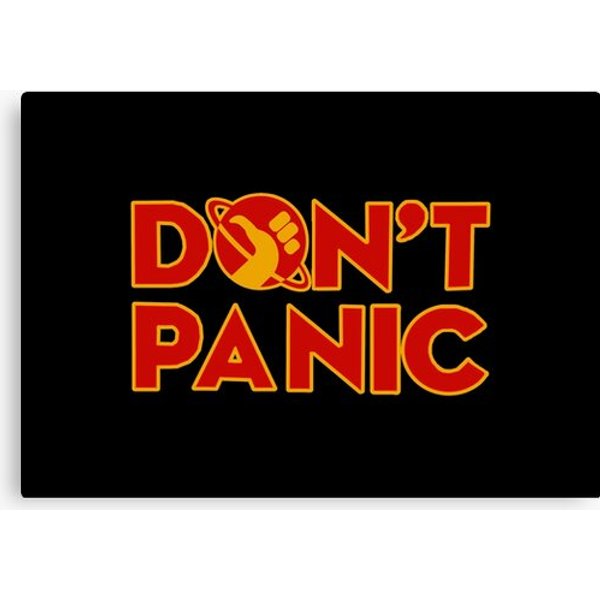 Don't Panic The Hitchhiker's Guide To The Galaxy Canvas-image