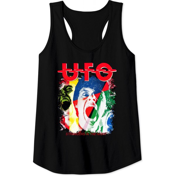 Ufo Band Tank Tops, Vintage 1979 Ufo World Tour Rock Concert Tank Tops-image