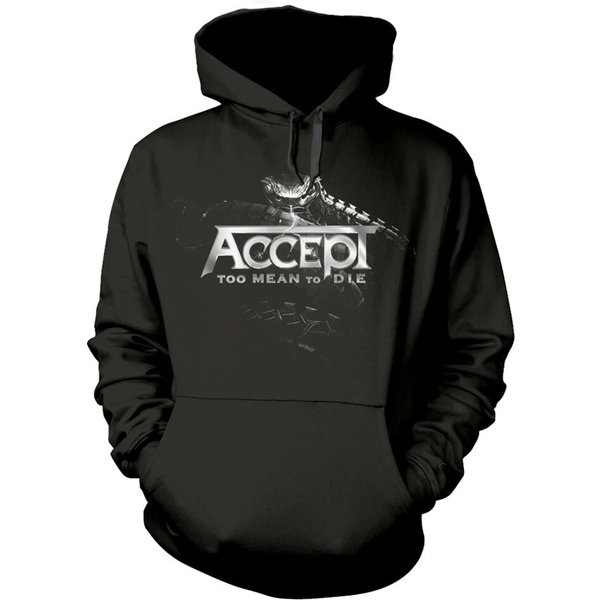 Accept Unisex Hooded Top: Too Mean To Die (Back Print)-image