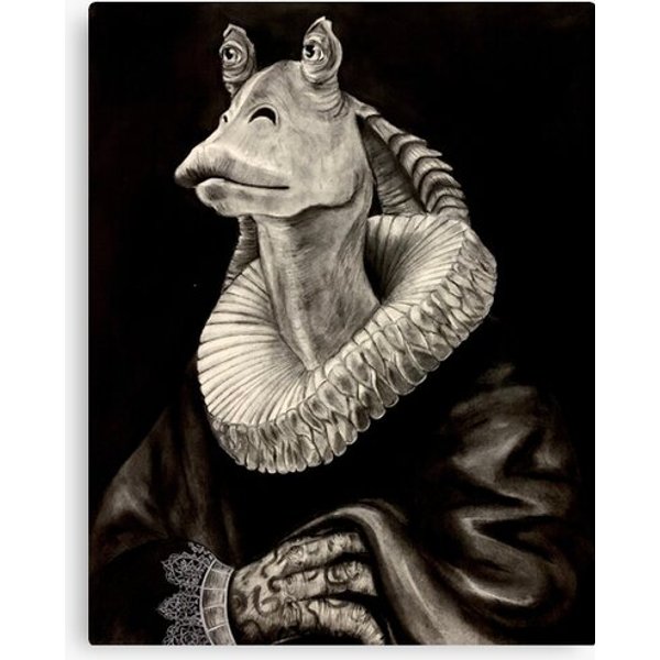 Sir Jar Jar Binks Canvas-image