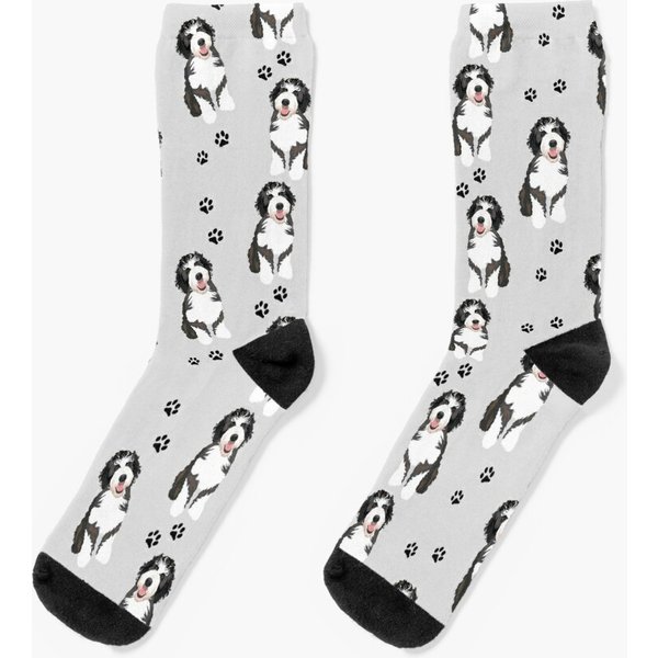 Bernedoodle Socks