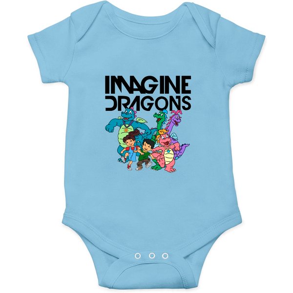 Imagine Dragons Onesies | Dragon Tales Edgy Meme Band Onesies-image