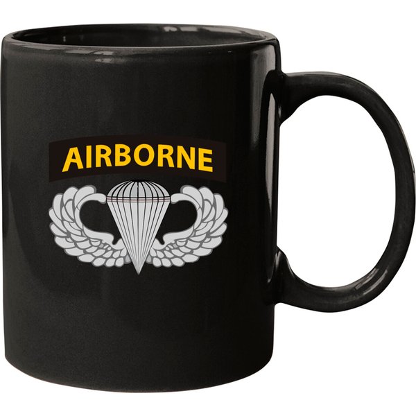 Airborne Jump Wings With Airborne Tab Mugs-image