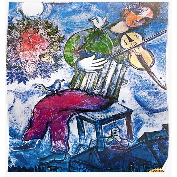 Marc Chagall Puzzle Premium Matte Vertical Poster-image