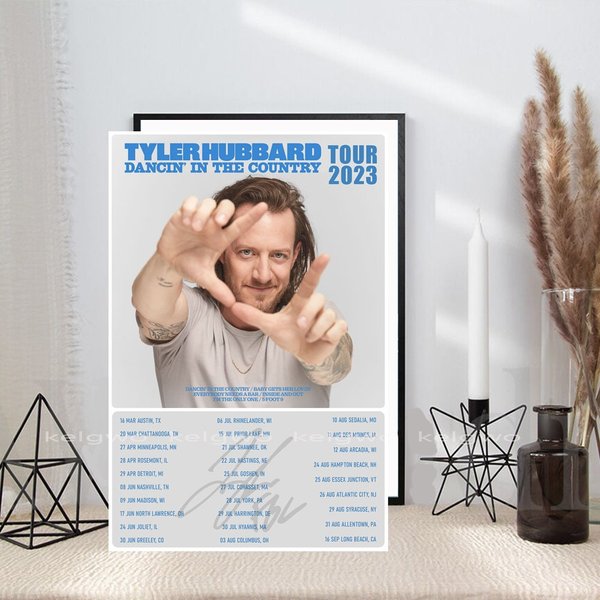 Tyler Hubbard Tour 2023 Poster - World Tour 2023 Poster-image