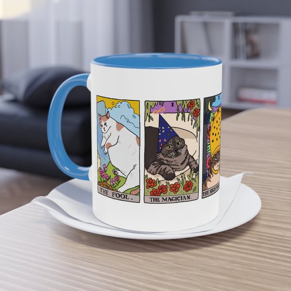 Tarot Cat Coffee Mug - Perfect Gift For Cat Lovers-image