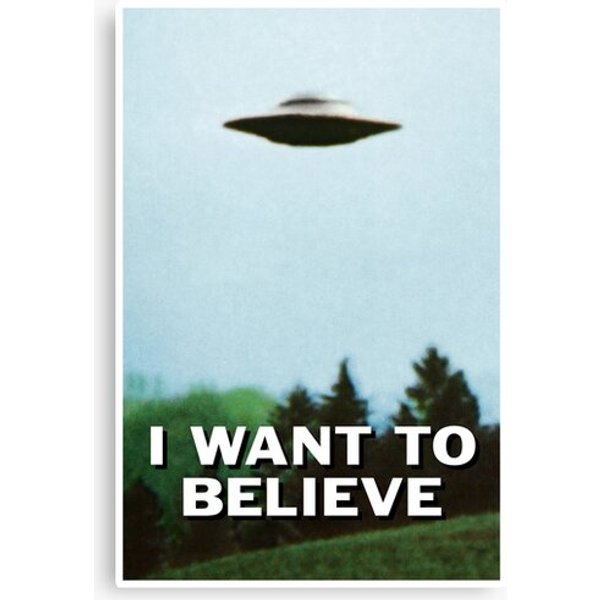I Want To Believe Original Poster Canvas-image