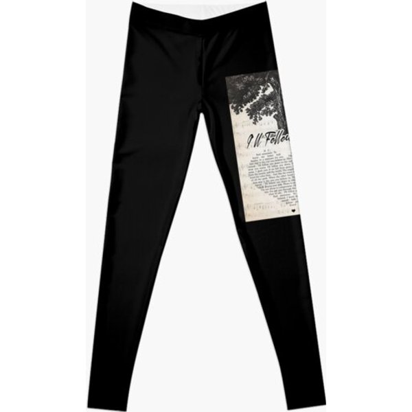 Shine Down - I_Ll Follow You Lyrics Wall Art Gift Leggings-image