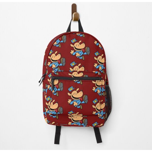 Dog Man Jumping Fan Art Backpack-image