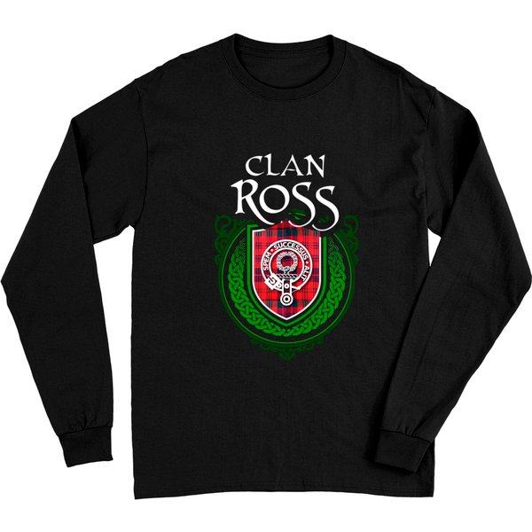 Ross Surname Scottish Clan Tartan Long Sleeves-image