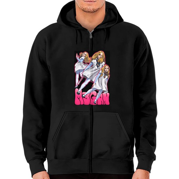 M3Gan Horror Movie Zip Hoodies-image