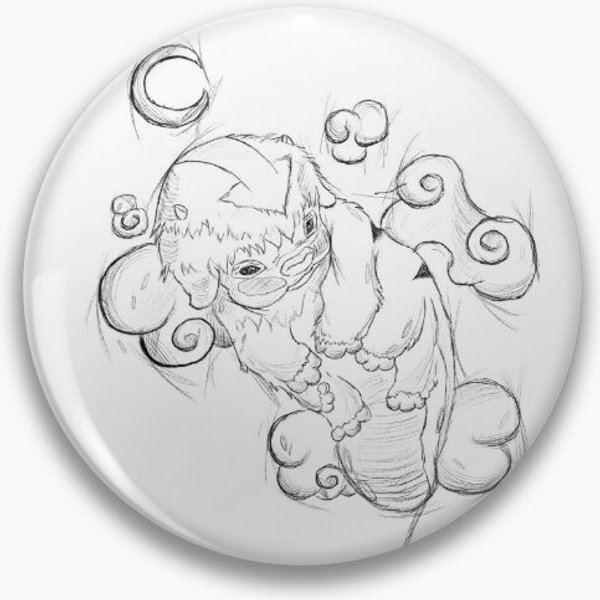Baby Sketch Appa Pin Button-image