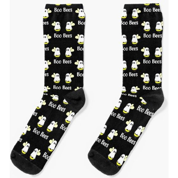 Boo Bees Couples Halloween Costume Socks-image