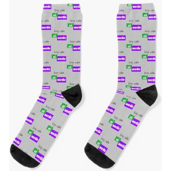 Keep Calm And Wordle Socks-image