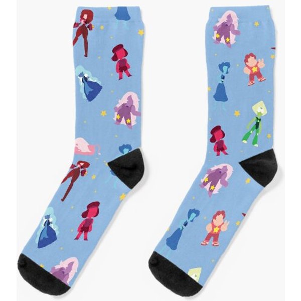 Steven Universe Characters And Stars Pattern Socks-image