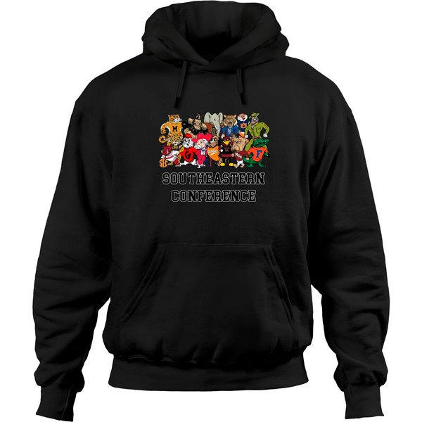 College Football Team Hoodies, Sec South Eastern Conference Mascots Hoodies-image