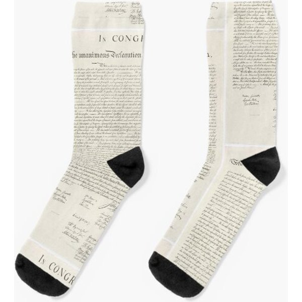 U.S. Declaration Of Independence Socks-image