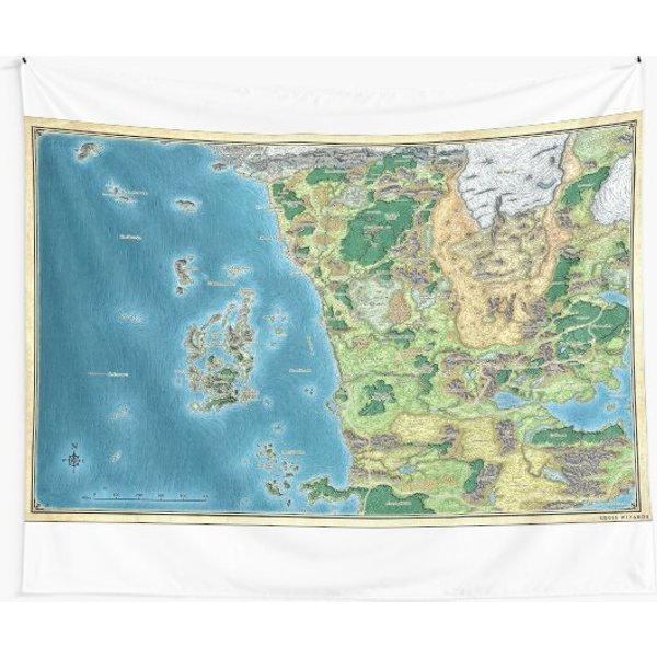 FaerûN Map Tapestry-image