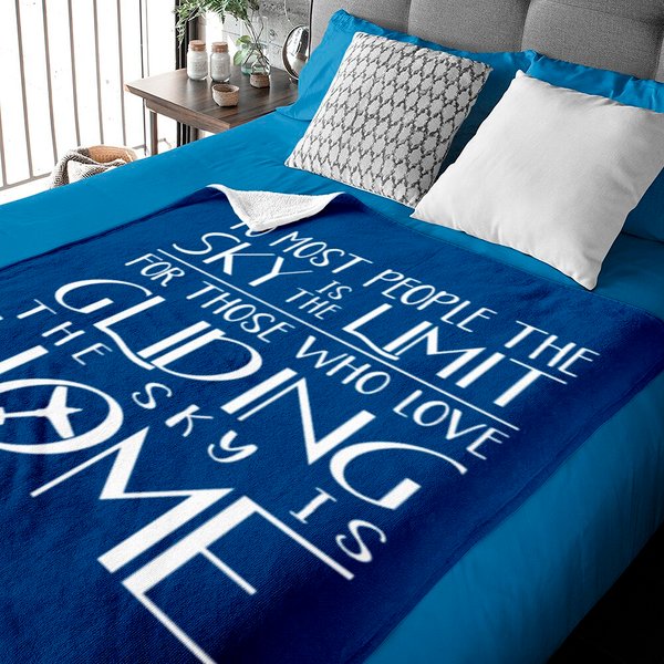 Sky Gliding Pilot Sailplane Glider Baby Blankets-image