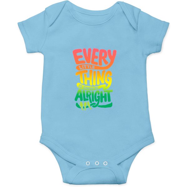 90S Bob Marley Every Little Thing Is Gonna Be Alright Vintage Onesies-image