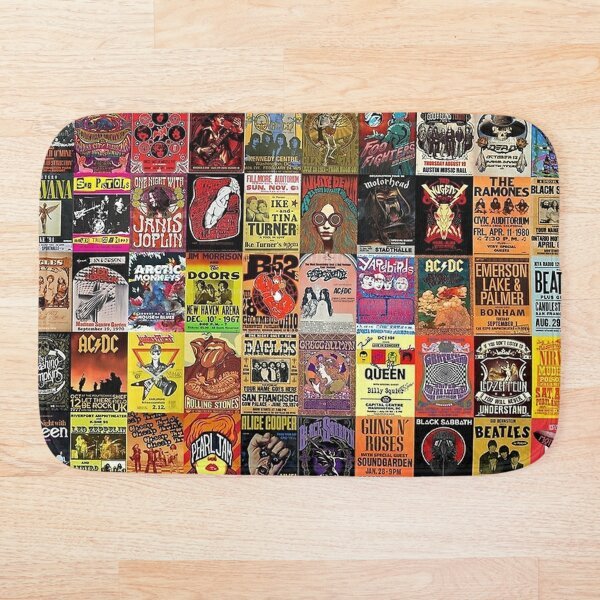 Rock Band Posters Bath Mat-image