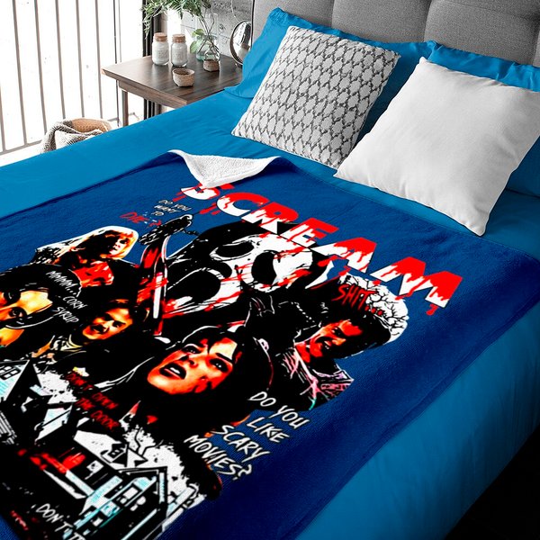Scream Movie Characters Baby Blankets, Horror Movie Fan Baby Blankets-image