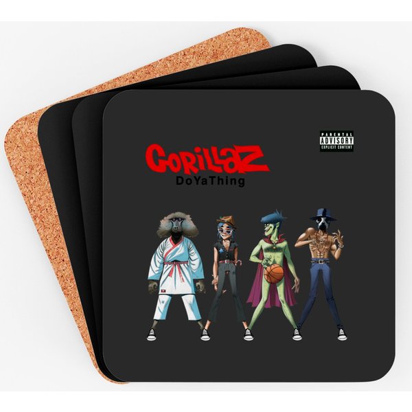 Vintage Style Coasters For "Gorillaz Do Ya Thing-image