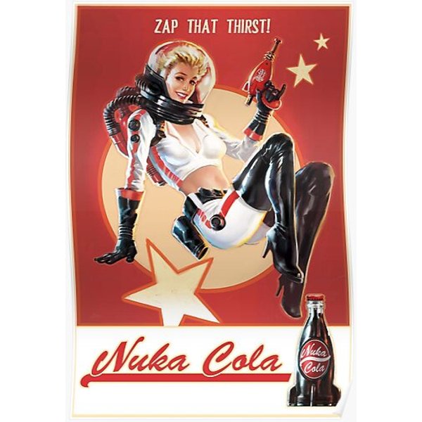 Nuka Cola Zap That Thirst Premium Matte Vertical Poster-image