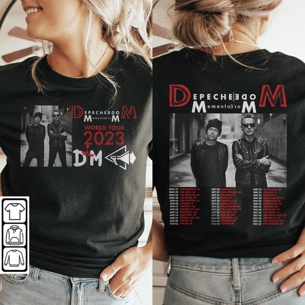 Depeche Mode Memento Mori World Tour T-Shirt, Depeche Mode 2023 Rock Tour Shirt-image