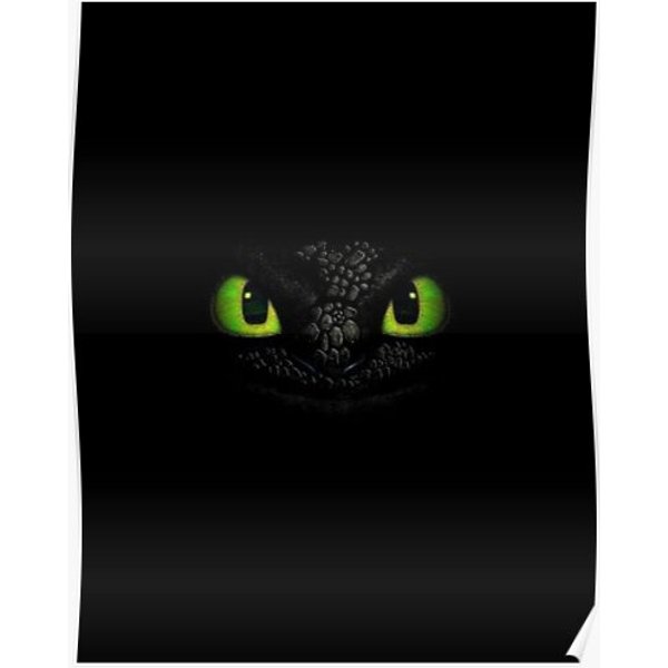How To Train Your Dragon(Toothless) Premium Matte Vertical Poster-image