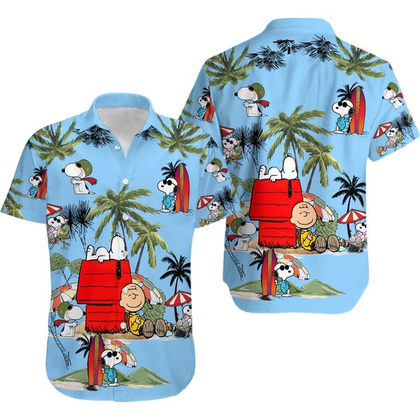 Snoopy Summer Time Hawaiian Shirt Beach Shirt Fashion Summer Fan-image