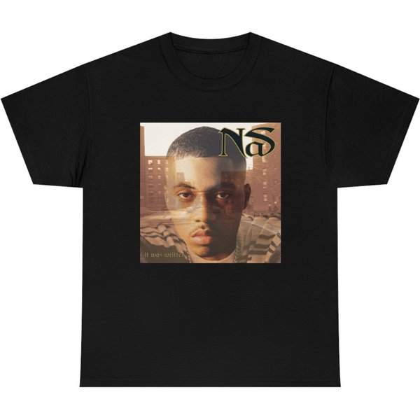Nas It Was Written Album Cover Shirt |Nas Album Cover Festival Tour Concert Shirt-image