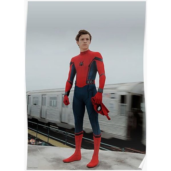 Spidey Tom Holland Aesthetic Premium Matte Vertical Poster-image