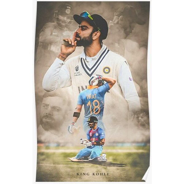 Virat Kohli Premium Matte Vertical Poster-image