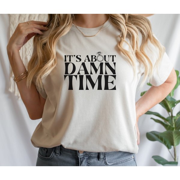 It's About Damn Time Shirt / Lz Shirt / Bachelorette / Bride / Fiance / Engaged / Concert Tee / Lz Fan Gift-image