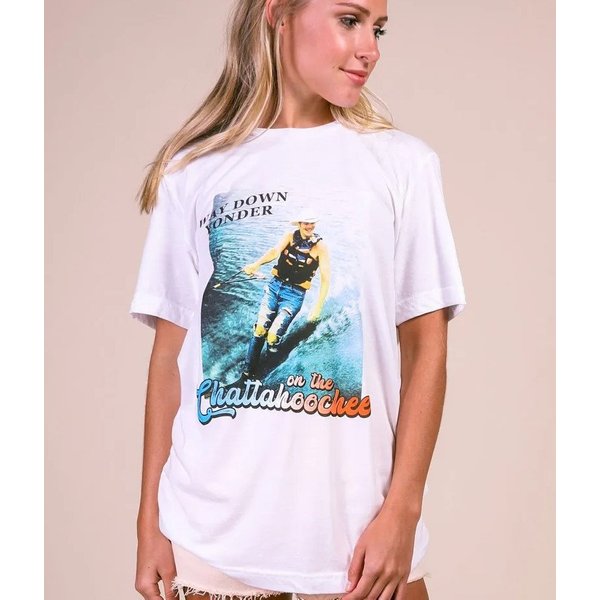 Alan Jackson Chattahoochee 1992 T-Shirt, Way Down Yonder On The Chattahoochee Tour T-Shirt-image