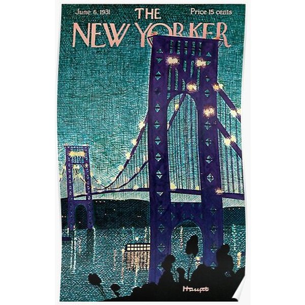 New Yorker Bridge Premium Matte Vertical Poster-image