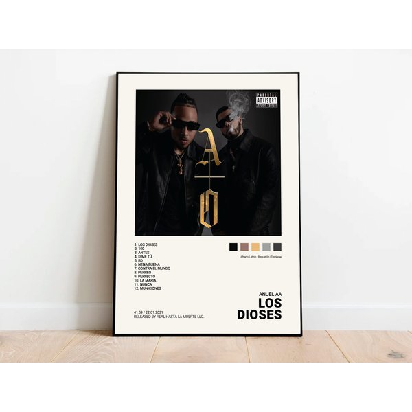 Anuel Aa / Los Dioses Album Cover Poster-image