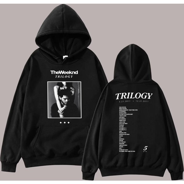 Weeknds Trilogy Poster Sweatshirt Hoodie, Weeknds Merch-image
