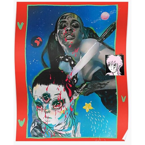 Azealia Vs. Grimes Premium Matte Vertical Poster-image