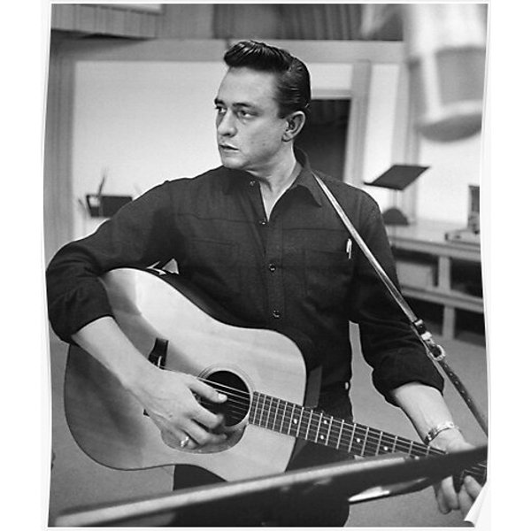 Johnny Cash Art Premium Matte Vertical Poster-image