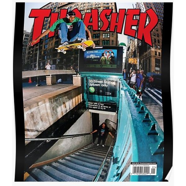 Trasher Cover Magazine Ny Photographic Print Premium Matte Vertical Poster-image