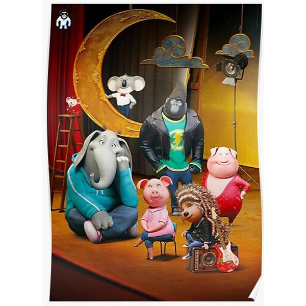 Sing (2016) Movie Poster Premium Matte Vertical Poster-image