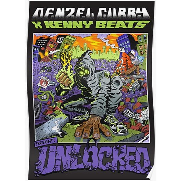 Denzel Curry Unlocked Limited Edition Poster Premium Matte Vertical Poster-image