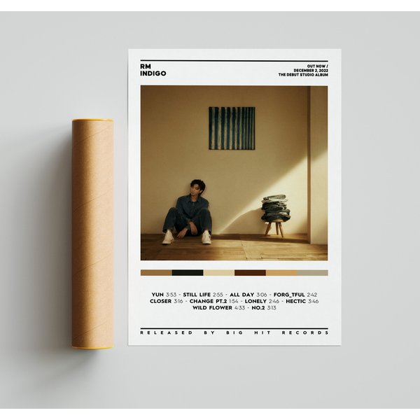 Bts Rm - Indigo Album Poster-image