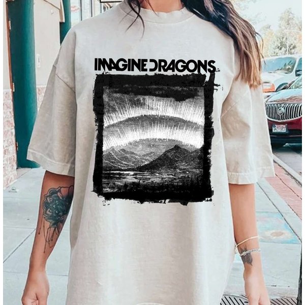 Vintage Imagine Dragons Shirt - Music Merchandise-image
