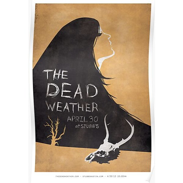 Dead Weather Gig Poster Premium Matte Vertical Poster-image